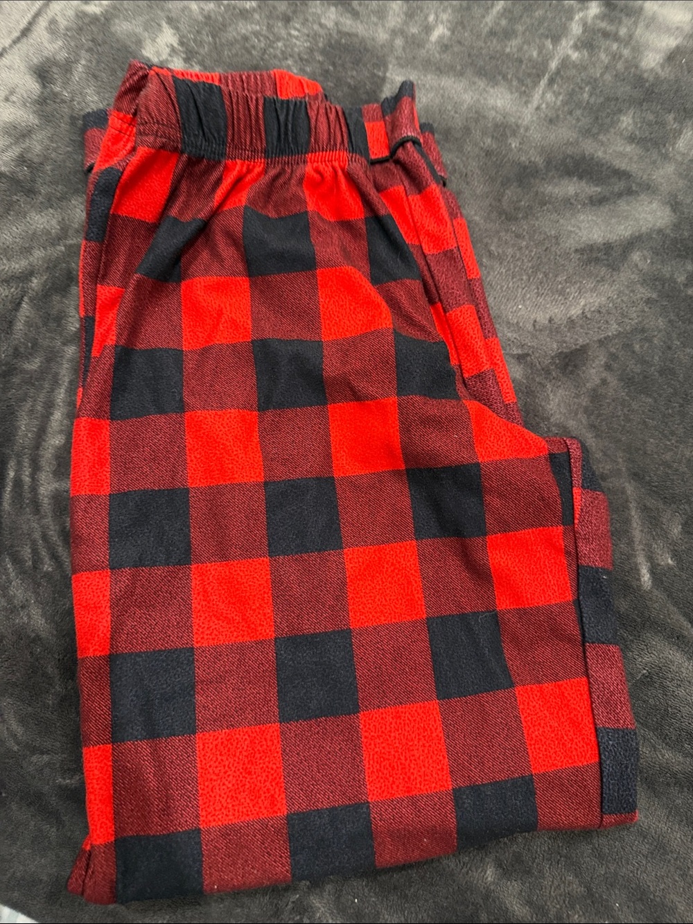 Cat & Jack Red and Black Buffalo Plaid Pajama Bottoms